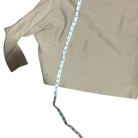 Lauren Ralph Lauren XL Tan Ribbed Knit Boatneck Dolman Sleeve Sweater - Picture 6 of 7